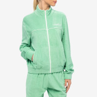 Sporty & Rich Rizzoli Tennis Terry Track Jacket Washed Kelly/White