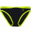 Glidesoul LOW Bikini Bottom 0,5 MM Black/ Lemon