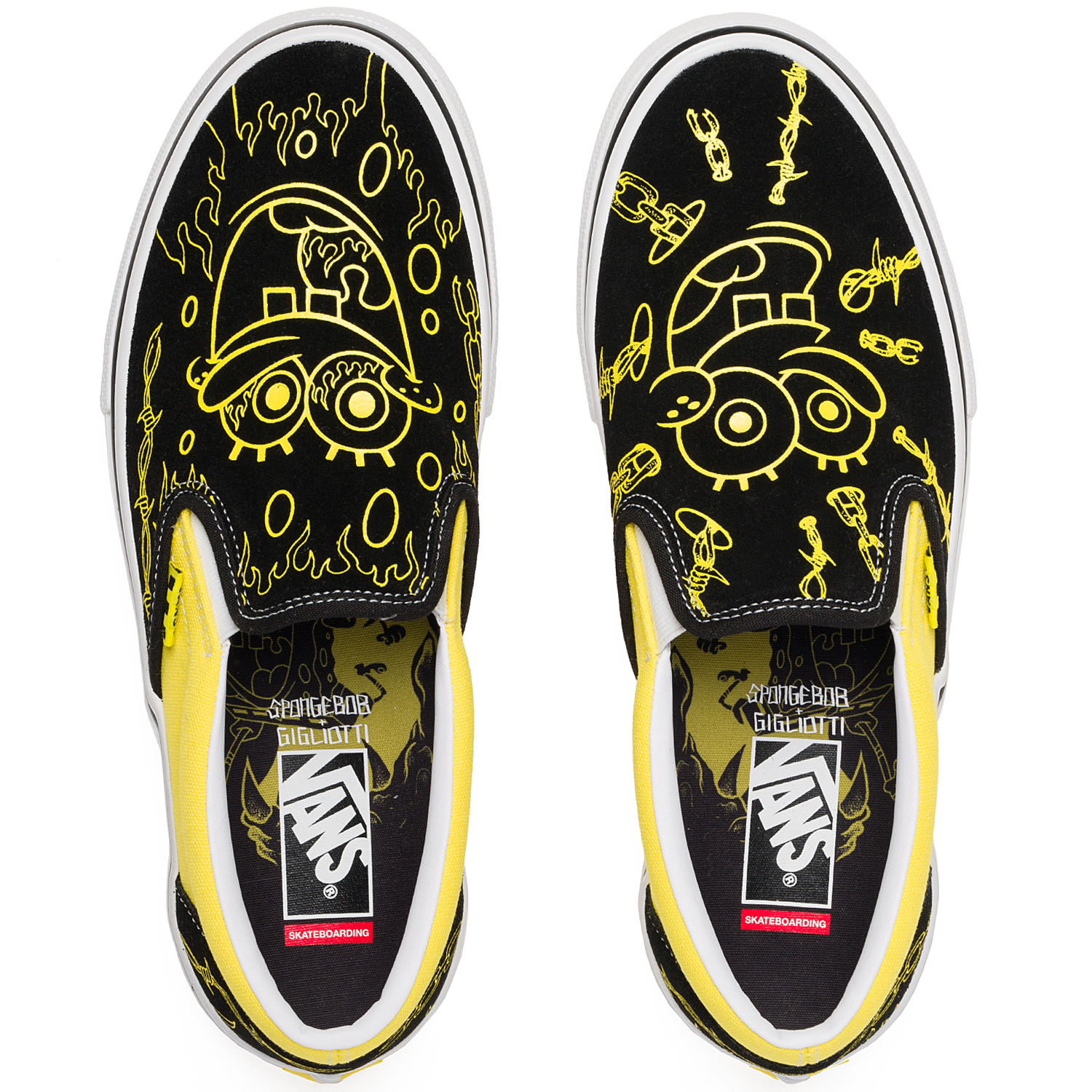 vans spongebob slip on