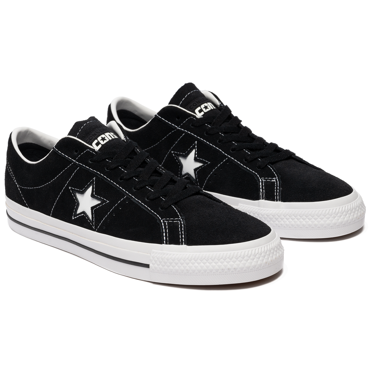 converse one star pro black white