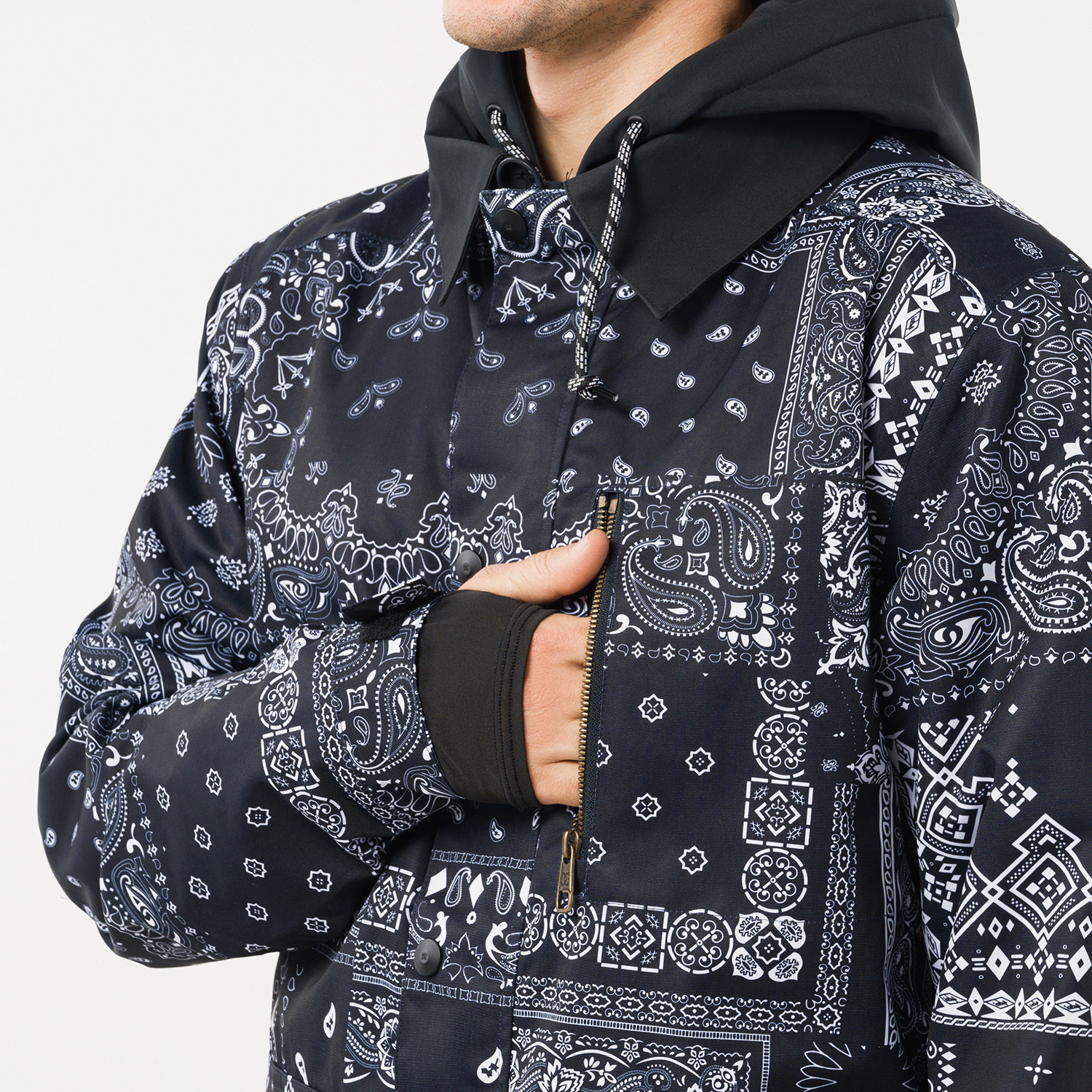 supreme black bandana jacket