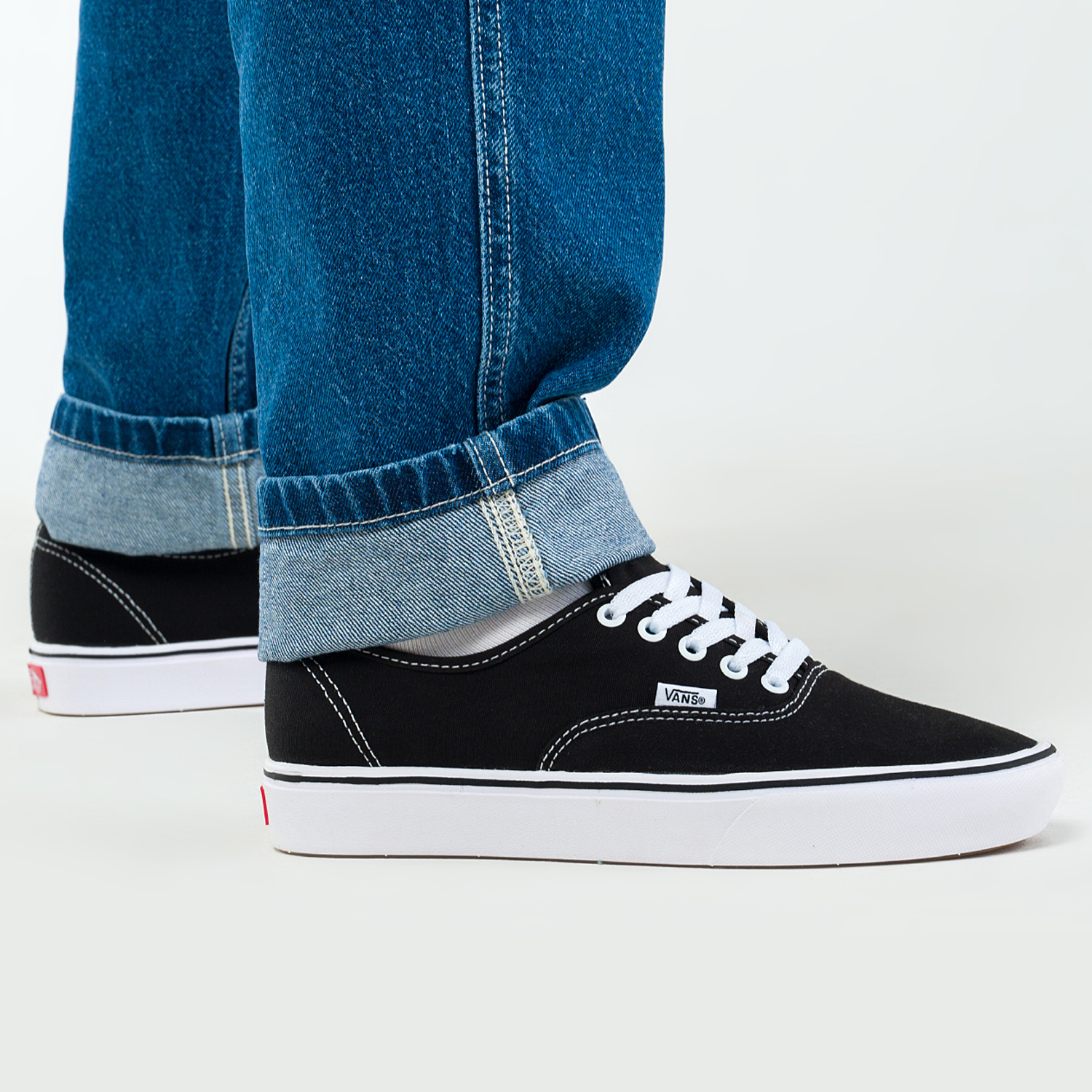 white authentic vans