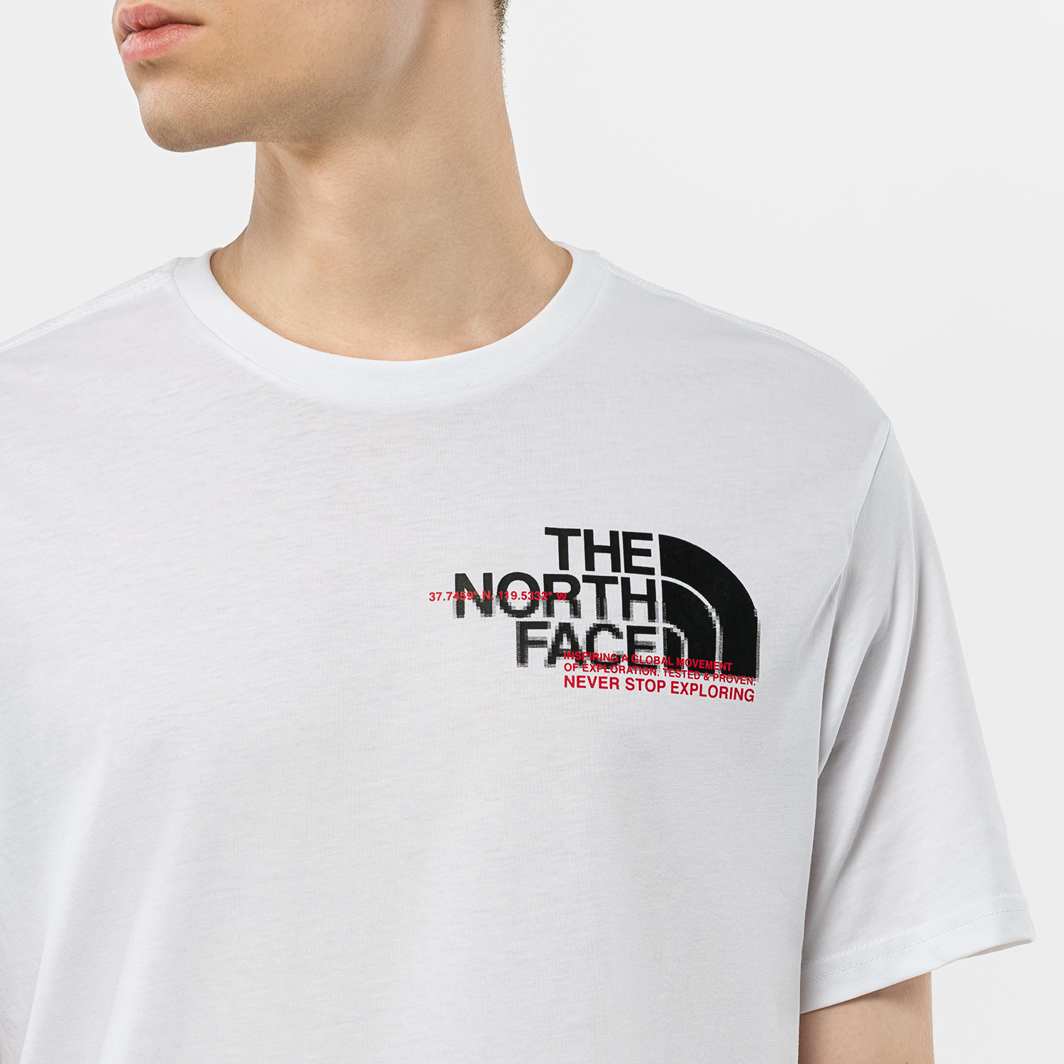 the north face t shirt white